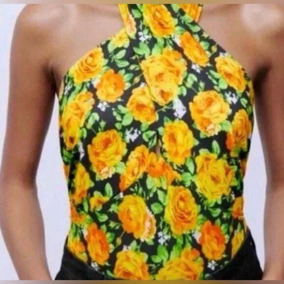 Zara Floral Bodysuit Size Small - Picture 7 of 7